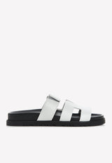 Hermès Chypre Sandals in Calfskin White WFPSHCSC-White