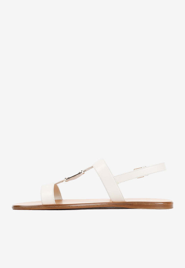 Strappy Leather Flat Sandals