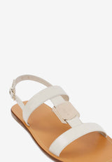 Strappy Leather Flat Sandals