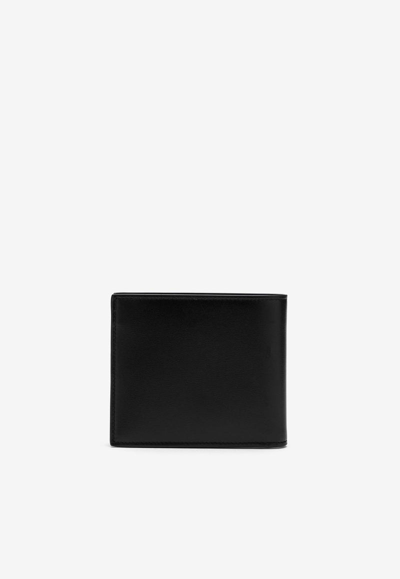 Saint Laurent Logo Bi-Fold Leather Wallet 4532760SX0E/M_YSL-1000 Black