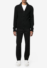 Tom Ford Ribbed Knit Cashmere Cardigan Black KLL003-YMK012S23 LB999