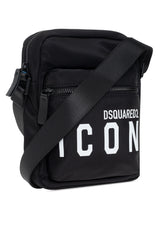 Icon Logo-Print Messenger Bag