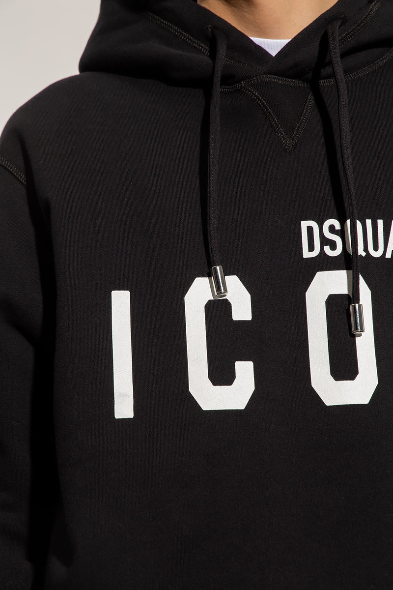 Logo-Print Drawstring Hoodie