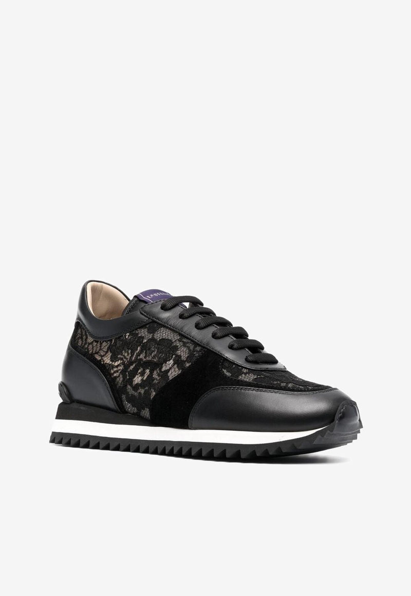 Le Silla Claire Low-Top Sneakers Black 6907N020M1PPLAC 001