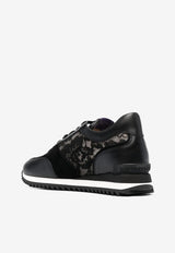 Le Silla Claire Low-Top Sneakers Black 6907N020M1PPLAC 001