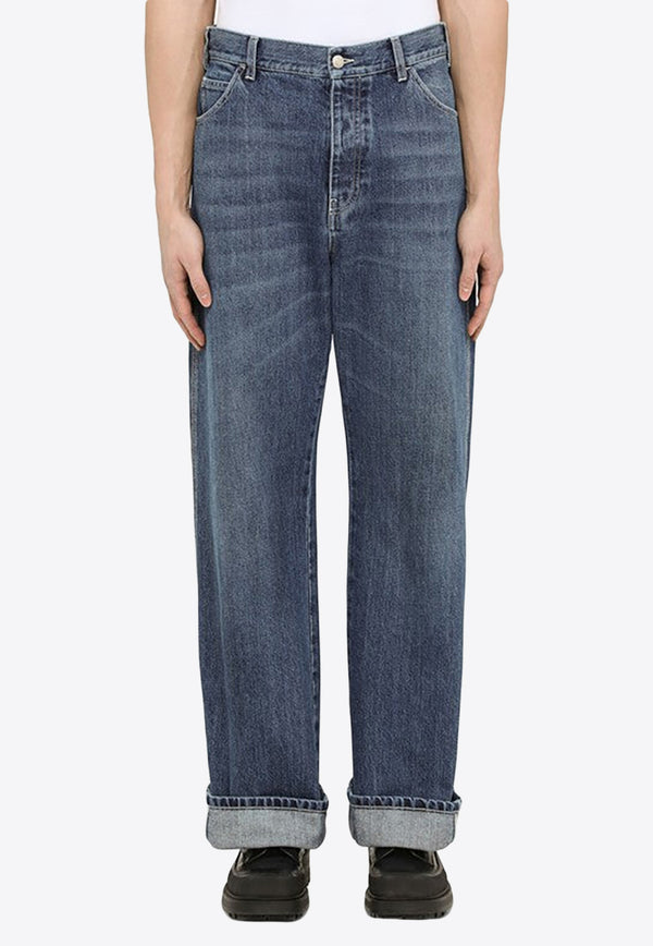 Alexander McQueen Straight-Leg Jeans Blue 731625QUY44/M_ALEXQ-4001