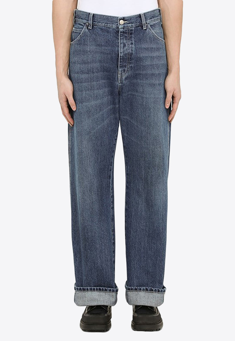 Alexander McQueen Straight-Leg Jeans Blue 731625QUY44/M_ALEXQ-4001