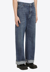 Alexander McQueen Straight-Leg Jeans Blue 731625QUY44/M_ALEXQ-4001