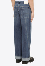 Alexander McQueen Straight-Leg Jeans Blue 731625QUY44/M_ALEXQ-4001