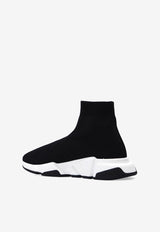 Balenciaga Speed Stretch Knit Slip-On Sneakers 587280 W2DBQ-1015 Black