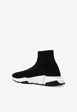 Balenciaga Speed Stretch Knit Slip-On Sneakers 645056 W2DBQ-1015 Black