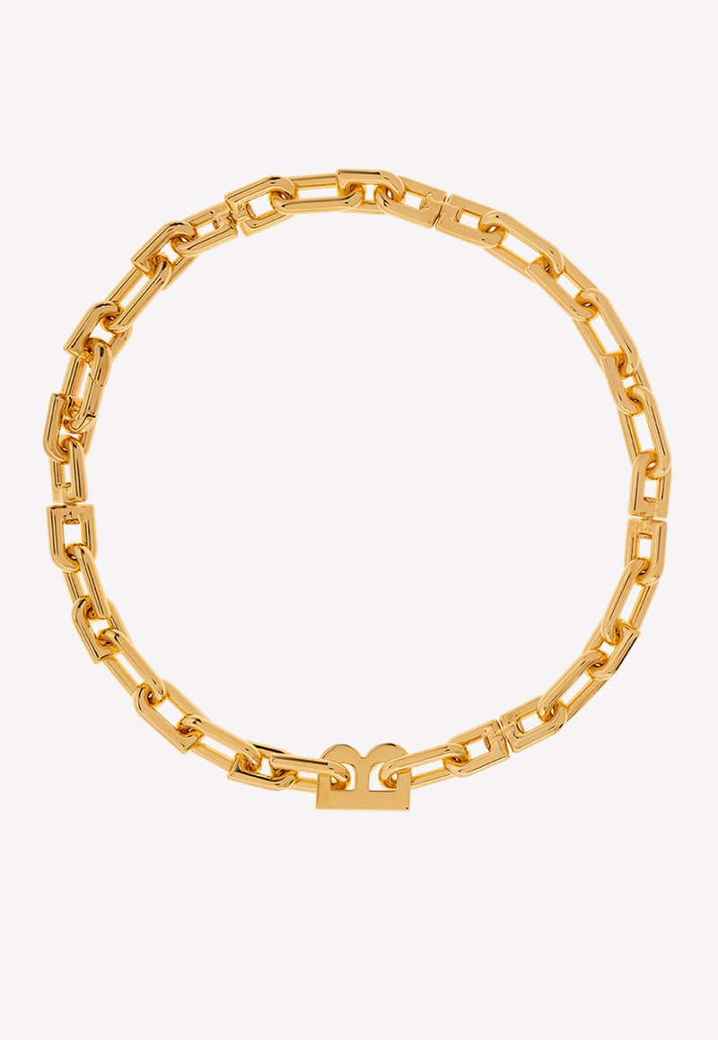 Balenciaga B-chain Necklace Gold 703237 TZ99G-0027