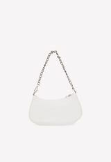 Balenciaga Le Cagole Mini Leather Shoulder Bag White 695814 1VG9Y-9104