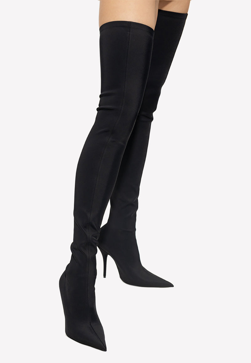 Balenciaga Knife 110 Over-the-Knee Boots 719816 W2ES0-1000 Black