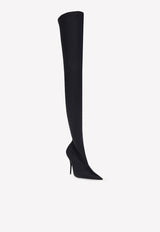 Balenciaga Knife 110 Over-the-Knee Boots 719816 W2ES0-1000 Black