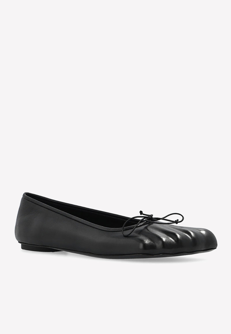 Balenciaga Fetish Ballet Flats in Sheep Leather Black 714260 WBCW0-1000