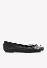 Balenciaga Fetish Ballet Flats in Sheep Leather Black 714260 WBCW0-1000