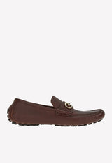 Salvatore Ferragamo Grazioso Gancini Loafers in Buffalo Leather Brown 020983 GRAZIOSO 758350 TAMARINDO