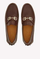 Salvatore Ferragamo Grazioso Gancini Loafers in Buffalo Leather Brown 020983 GRAZIOSO 758350 TAMARINDO