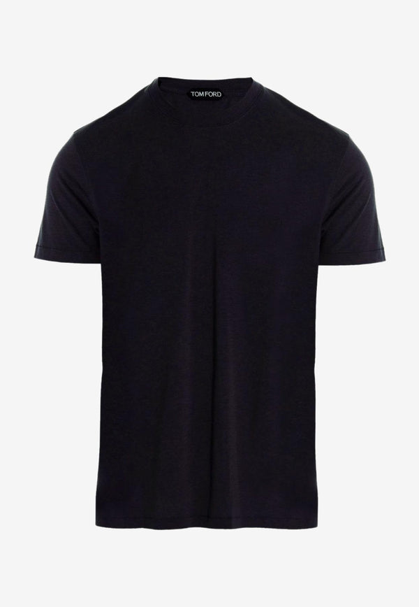 Tom Ford Crewneck Solid T-shirt Black JCS004-JMT002S23 HB900