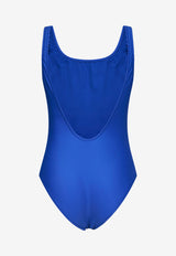 Moschino Double Smiley One-Piece Swimsuit Blue A4203 0577 1297