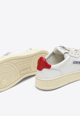 Autry Medalist Leather Low-Top Sneakers White AULMLL21/M