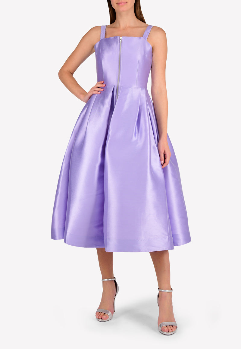 Alex Perry Purple Alicia A-line Dress with Pockets D159-Alicia-Lilac