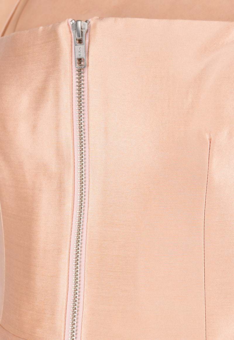 Alex Perry Pink The Maeve A-line Midi Dress D162-Maeve-Peach