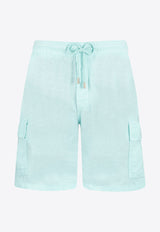 Vilebrequin Baie Bermuda Cargo Shorts BAIU3U01-373 Sky Blue