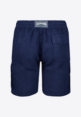 Vilebrequin Baie Bermuda Cargo Shorts BAIU3U01-390 Navy