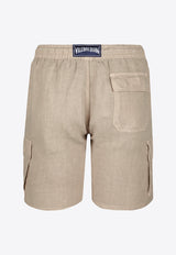 Vilebrequin Baie Bermuda Cargo Shorts BAIU3U01-513 Beige