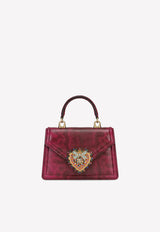 Dolce 
Gabbana Small Karung Devotion Bag with Chain Strap Pink BB6711 AY063 80411