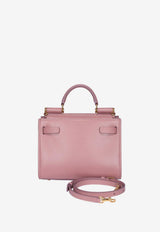 Dolce 
Gabbana Mini Sicily 62 Top Handle Bag in Calf Leather BB6836 AV385 80472 Pink