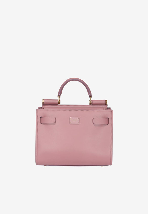 Dolce 
Gabbana Mini Sicily 62 Top Handle Bag in Calf Leather BB6836 AV385 80472 Pink