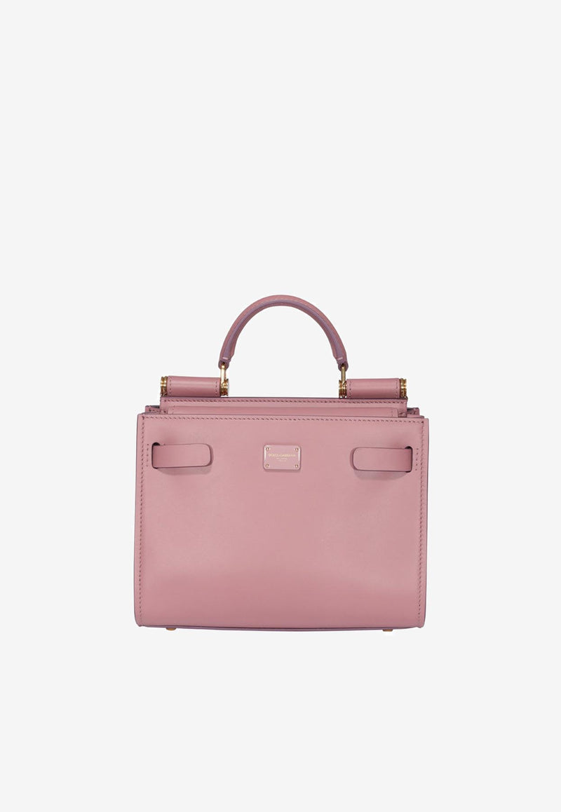 Dolce 
Gabbana Mini Sicily 62 Top Handle Bag in Calf Leather BB6836 AV385 80472 Pink