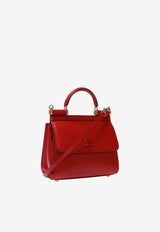 Dolce 
Gabbana Mini Sicily 58 Top Handle Bag in Calf Leather BB6846 AV385 87124 Red