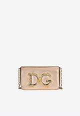 Dolce 
Gabbana DG Girls Nappa Mordore Leather Chain Clutch BB6885 AW121 87502