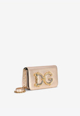 Dolce 
Gabbana DG Girls Nappa Mordore Leather Chain Clutch BB6885 AW121 87502