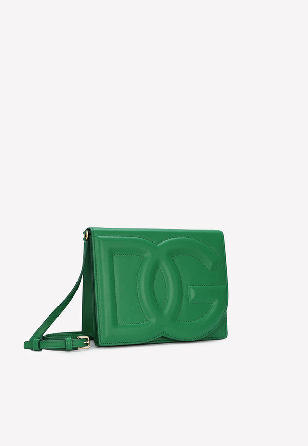 Dolce 
Gabbana DG Logo Crossbody Bag in Calf Leather BB7287 AW576 87192 Green