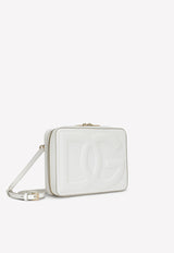 Dolce 
Gabbana Medium Logo Camera Bag in Calf Leather White BB7290 AW576 80002