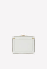 Dolce 
Gabbana Medium Logo Camera Bag in Calf Leather White BB7290 AW576 80002