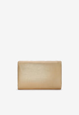 Dolce 
Gabbana Medium Devotion Clutch in Metallic Calf Leather BB7349 AY812 8H945 Gold