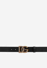 Dolce 
Gabbana DG Buckle Belt in Calf Leather Black BC4644 AX622 80999