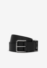 Dolce 
Gabbana Leather Logo Monogram Belt Black 