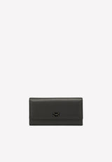 Dolce 
Gabbana Logo Plate Wallet in Calf Leather Black BI0087 AO049 80999