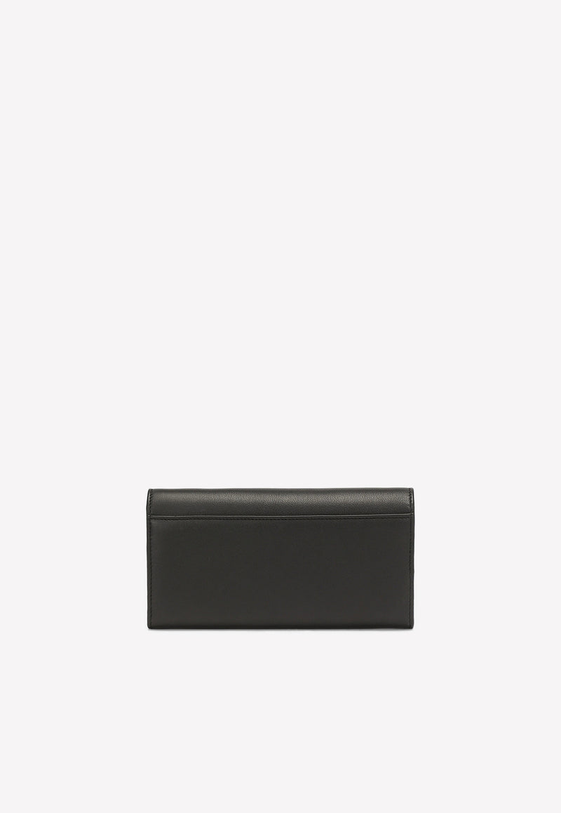 Dolce 
Gabbana Logo Plate Wallet in Calf Leather Black BI0087 AO049 80999