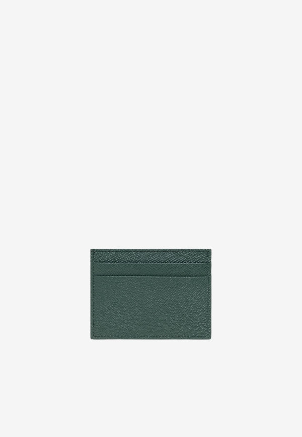 Dolce 
Gabbana Calfskin Cardholder with DG Logo Green BI0330 A1001 87399