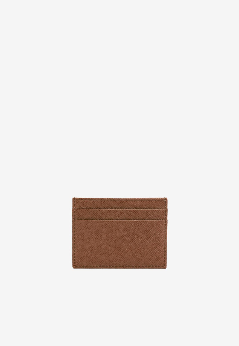 Dolce 
Gabbana Calfskin Cardholder with DG Logo Brown BI0330 A1001 8M417