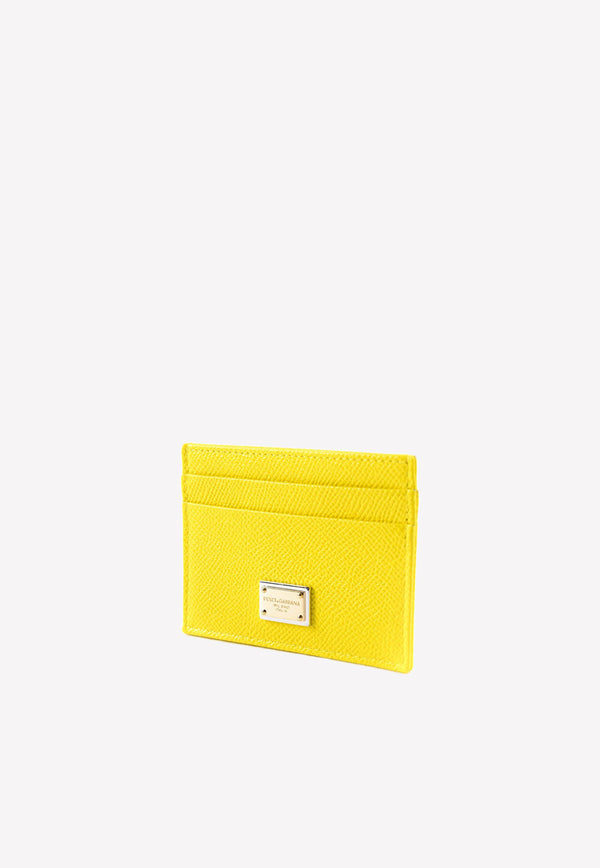 Dolce 
Gabbana Dauphine Leather Cardholder Yellow BI0330 A1001 80203