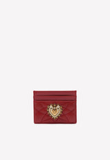 Dolce 
Gabbana Devotion Cardholder in Quilted Nappa Leather BI0330 AV967 87124 Red